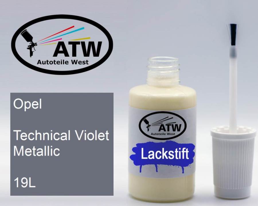 Opel, Technical Violet Metallic, 19L: 20ml Lackstift, von ATW Autoteile West.